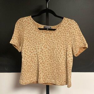St. John sport animal print top size small